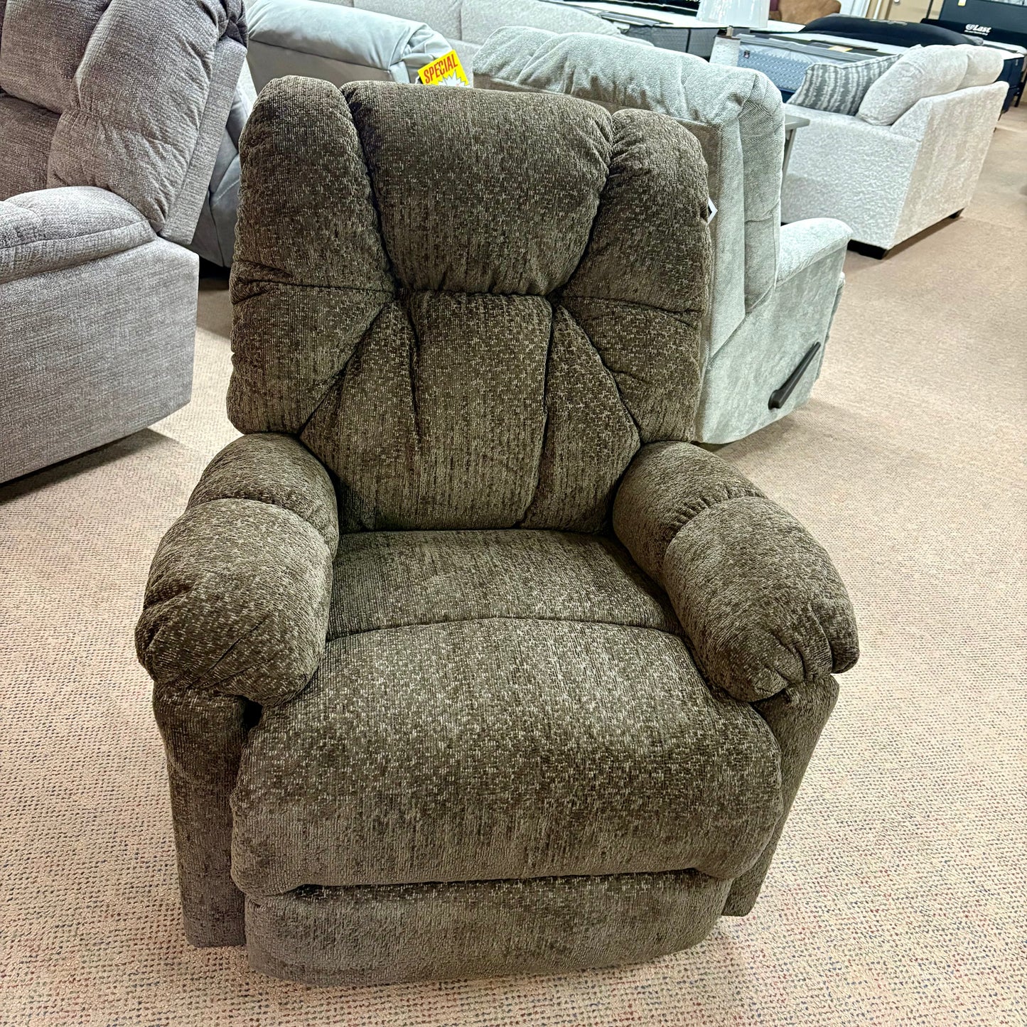 Romulus Leather Rocler Recliner