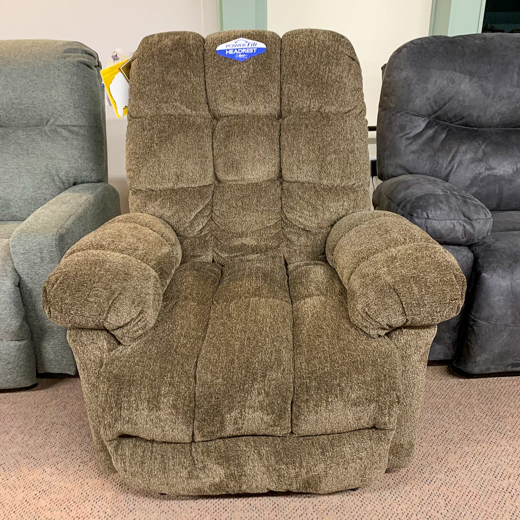 Brosmer Cocoa Power Recliner With Power Headrest