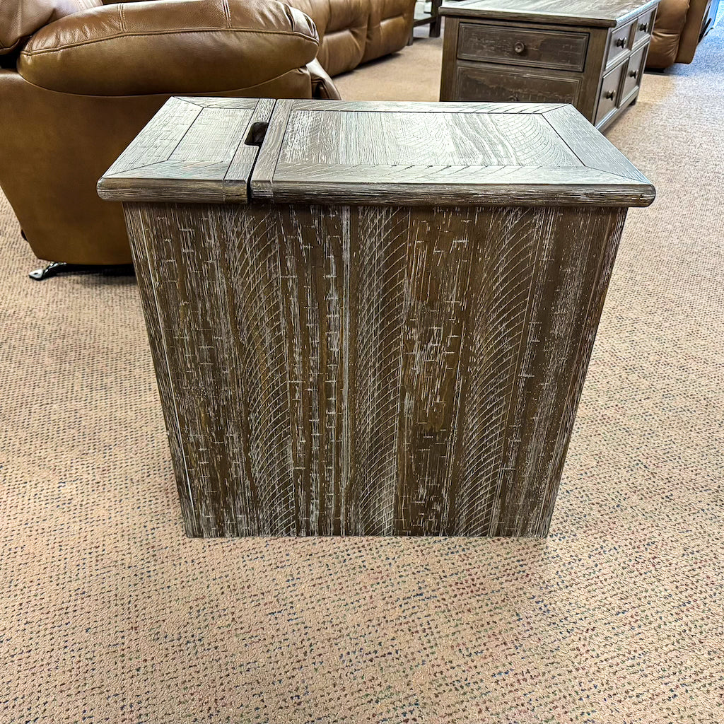 Joy Chairside End Table with USB Ports & Outlets