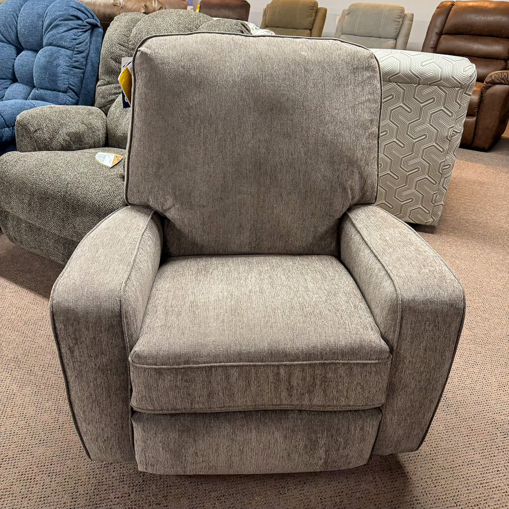 Mocha Swivel Rocker Recliner