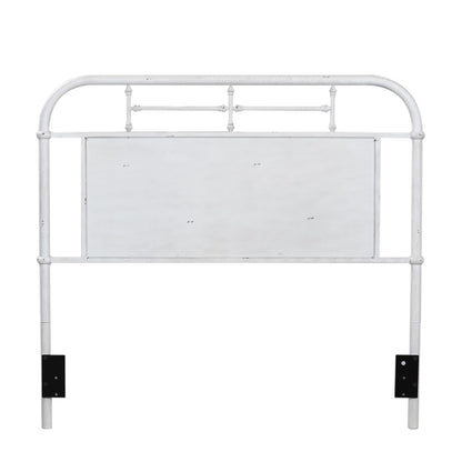 Full Metal Headboard - Antique White