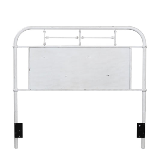 Full Metal Headboard - Antique White