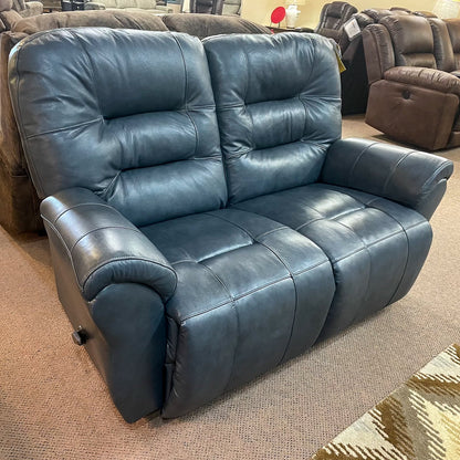 Steel Leather Unity Loveseat