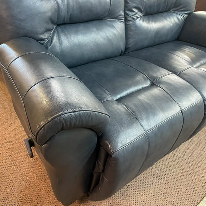 Steel Leather Unity Loveseat