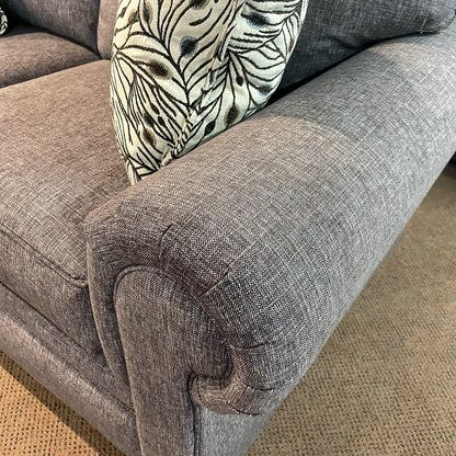 Brett Gem Black Loveseat