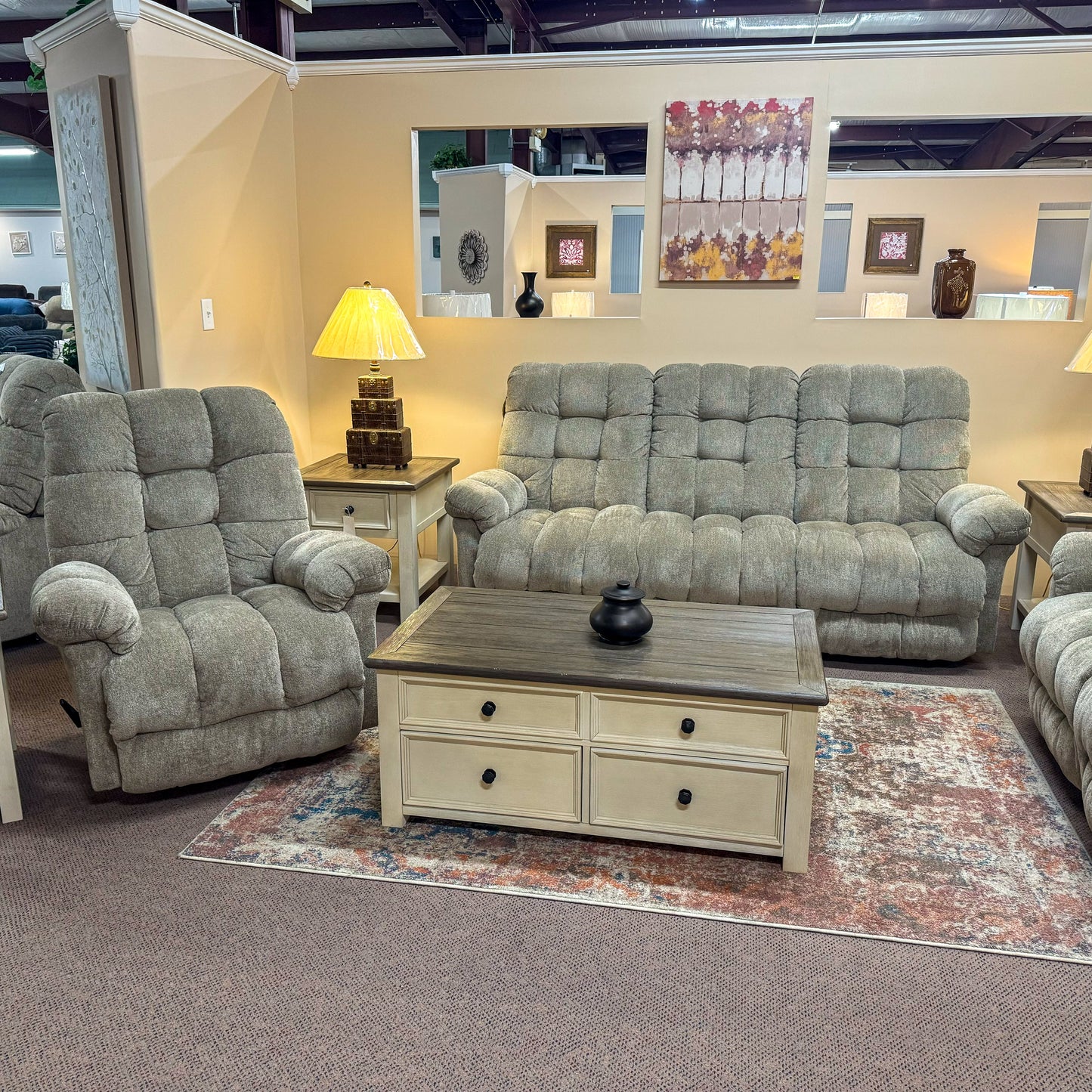 Everlasting Platinum Power Reclining Sofa