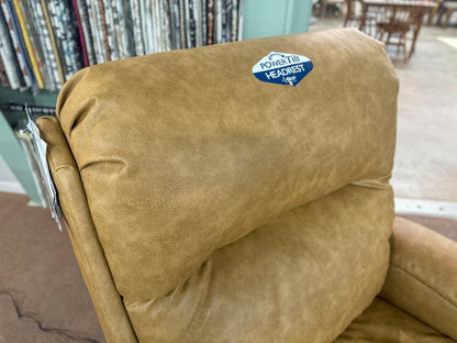 Maverly Pecan Power Recliner With Power Headrest