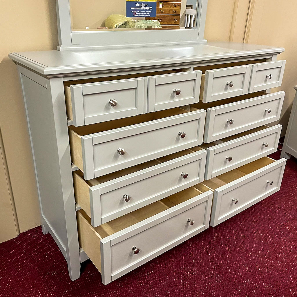 Moe Grey Triple Dresser & Mirror