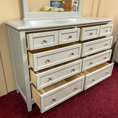 Moe Grey Triple Dresser & Mirror