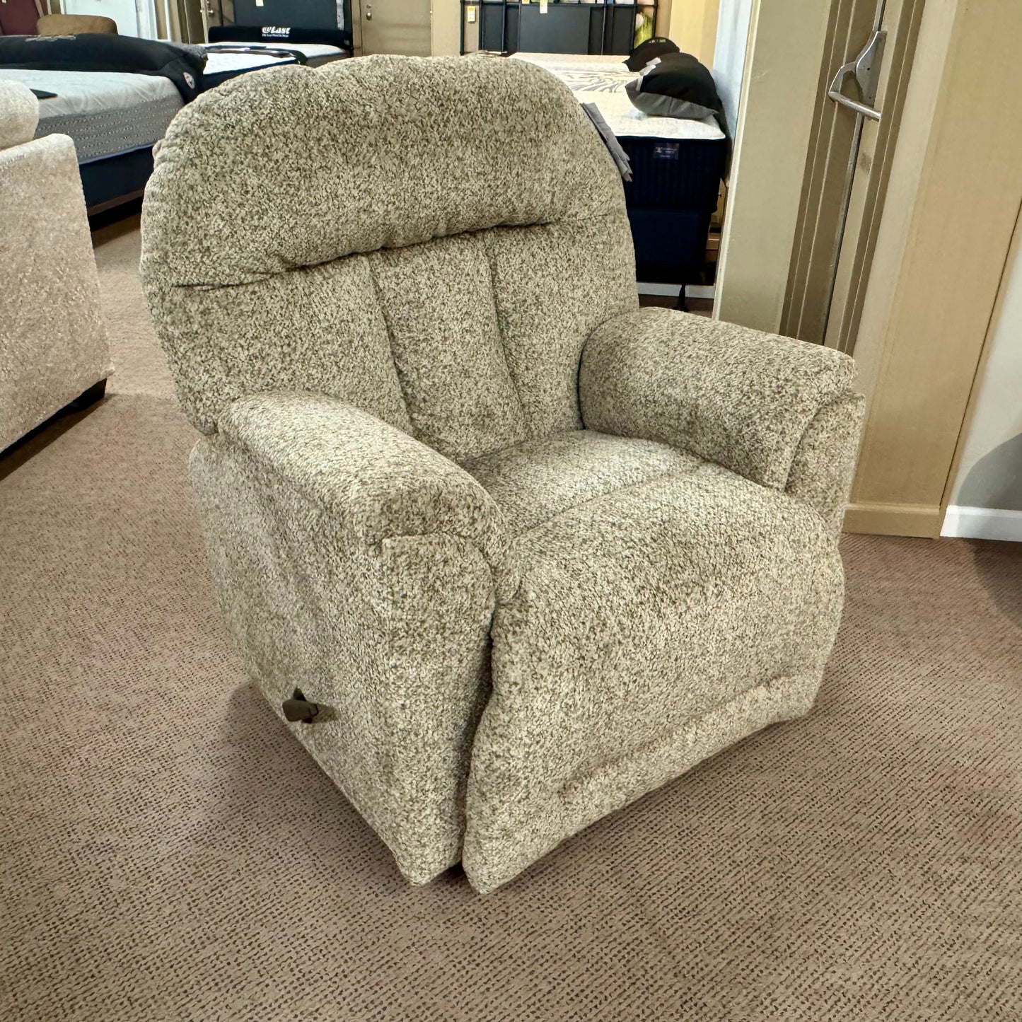 Suitably Taupe Rocker Recliner