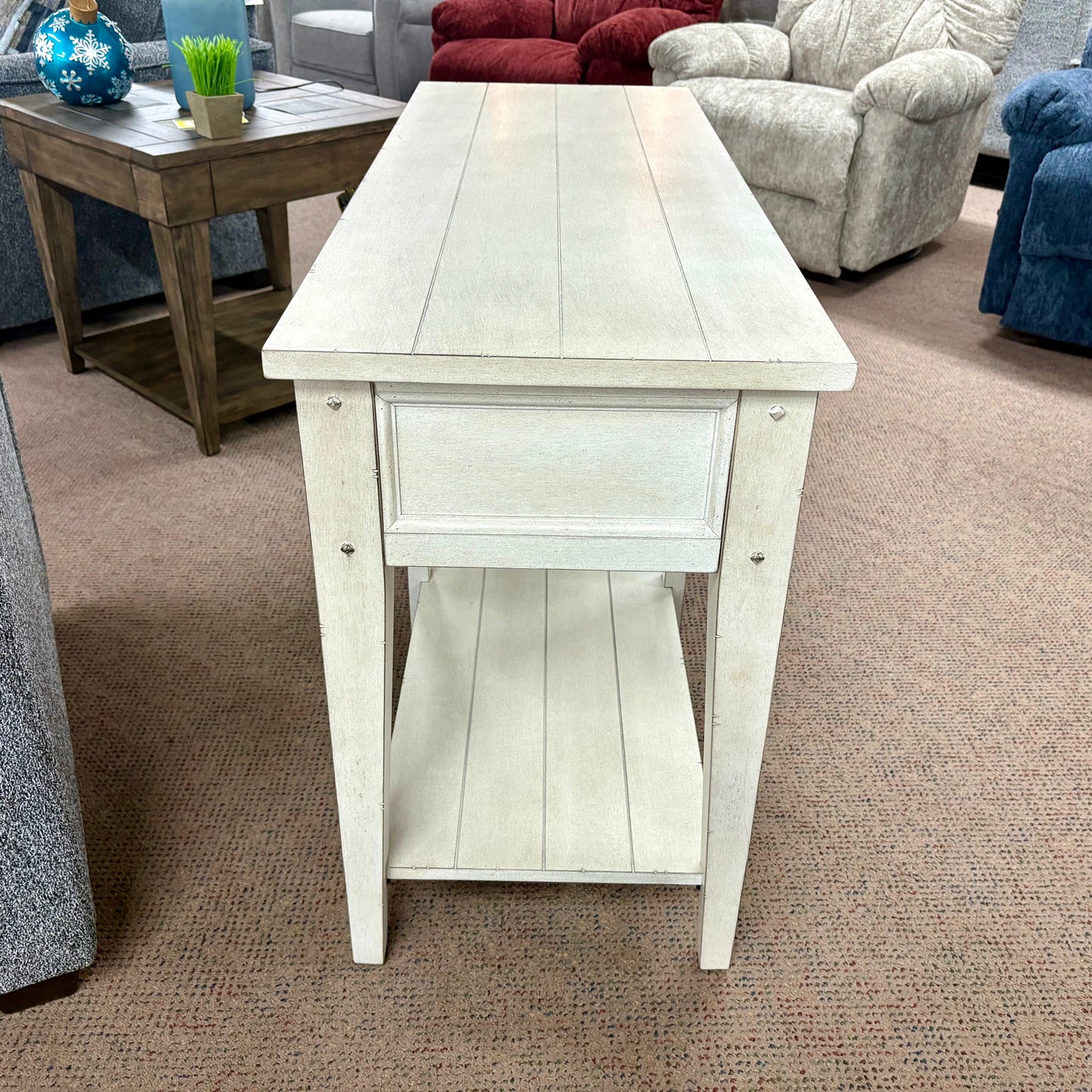 White Lake House Sofa Table