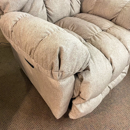 Brosmer Beige Power Recliner With Power Headrest