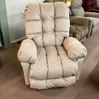 Brosmer Beige Power Recliner With Power Headrest