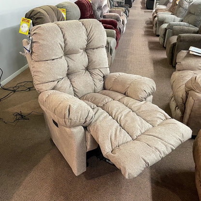 Brosmer Beige Power Recliner With Power Headrest