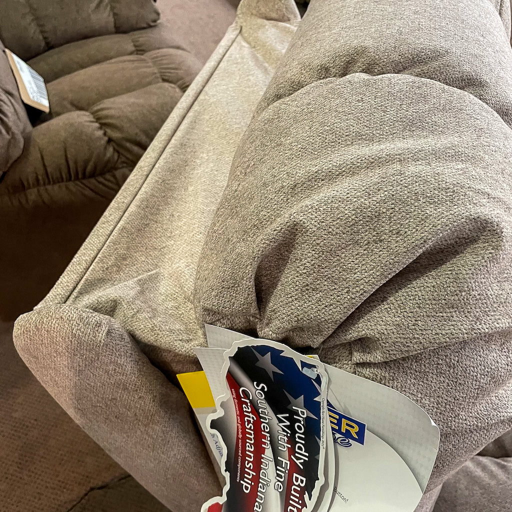 Brosmer Beige Power Recliner With Power Headrest