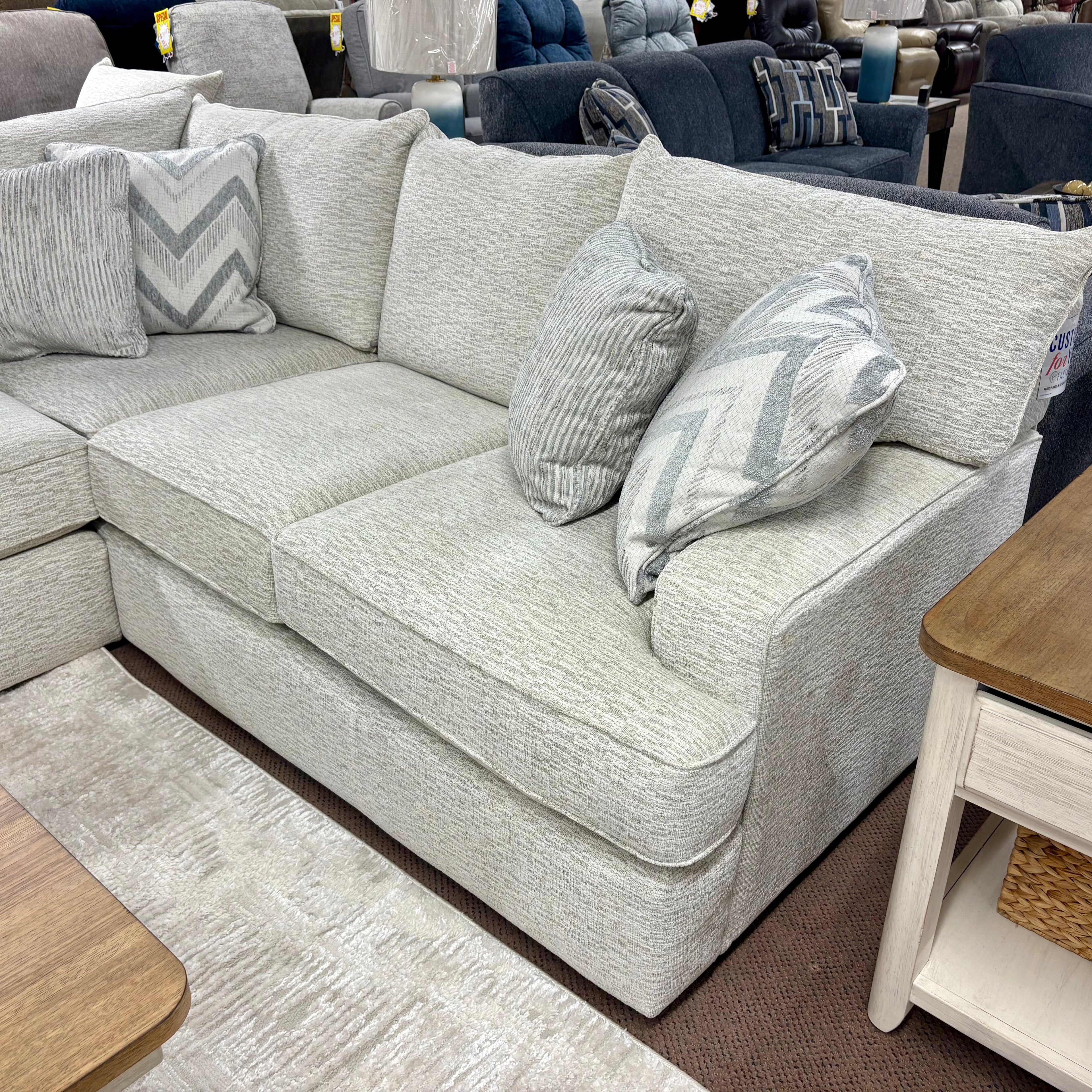 Anderson Living Large White Sectional