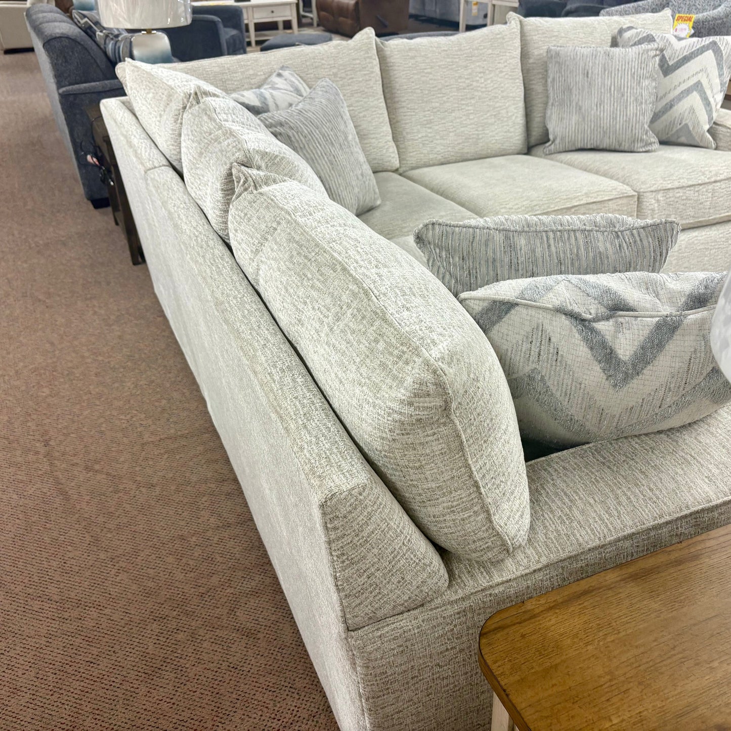 Anderson Living Large White Sectional