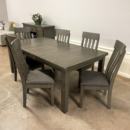 Dark Port Dining Room & 6 Chairs