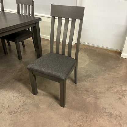 Dark Port Dining Room & 6 Chairs