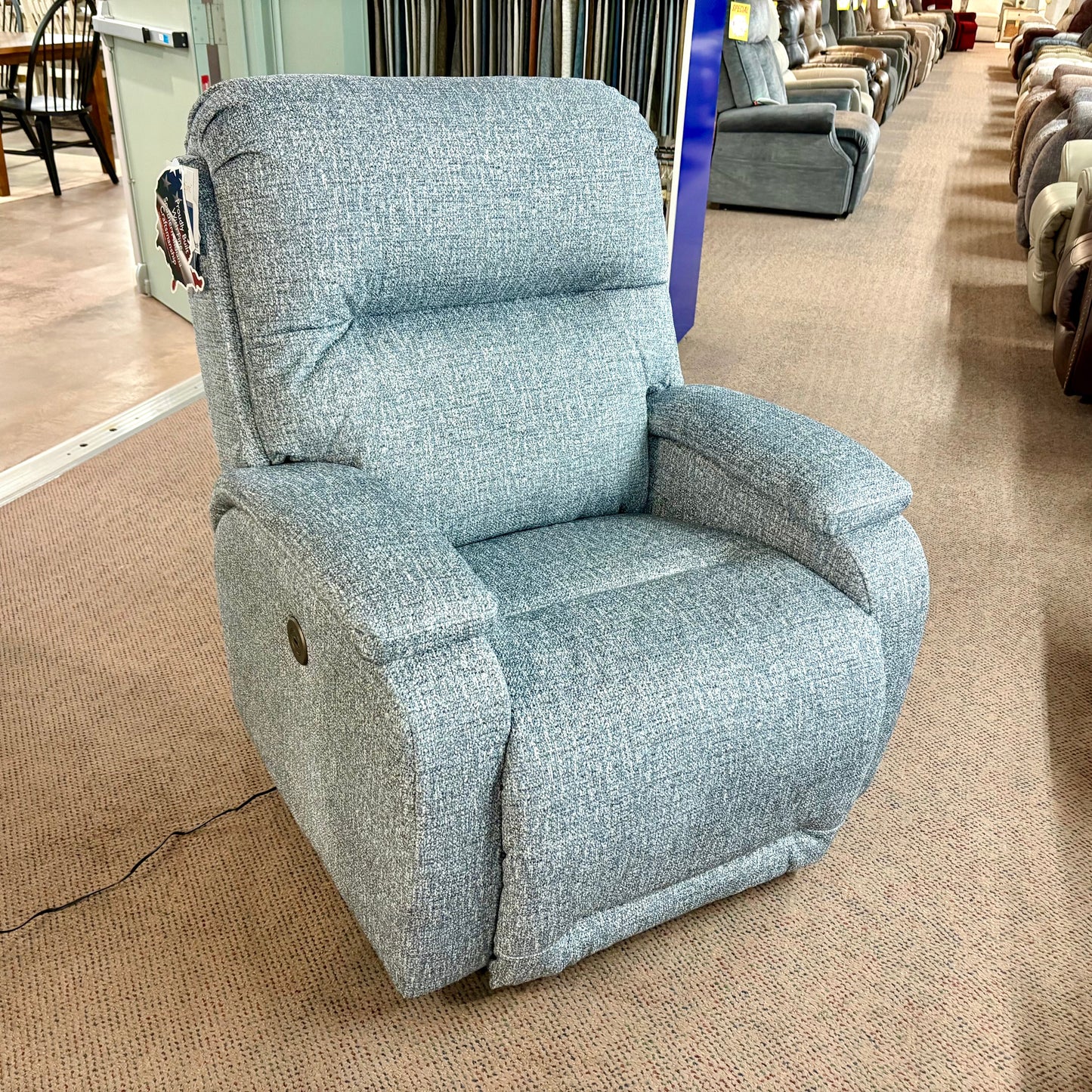 Maverly Denim Power Recliner