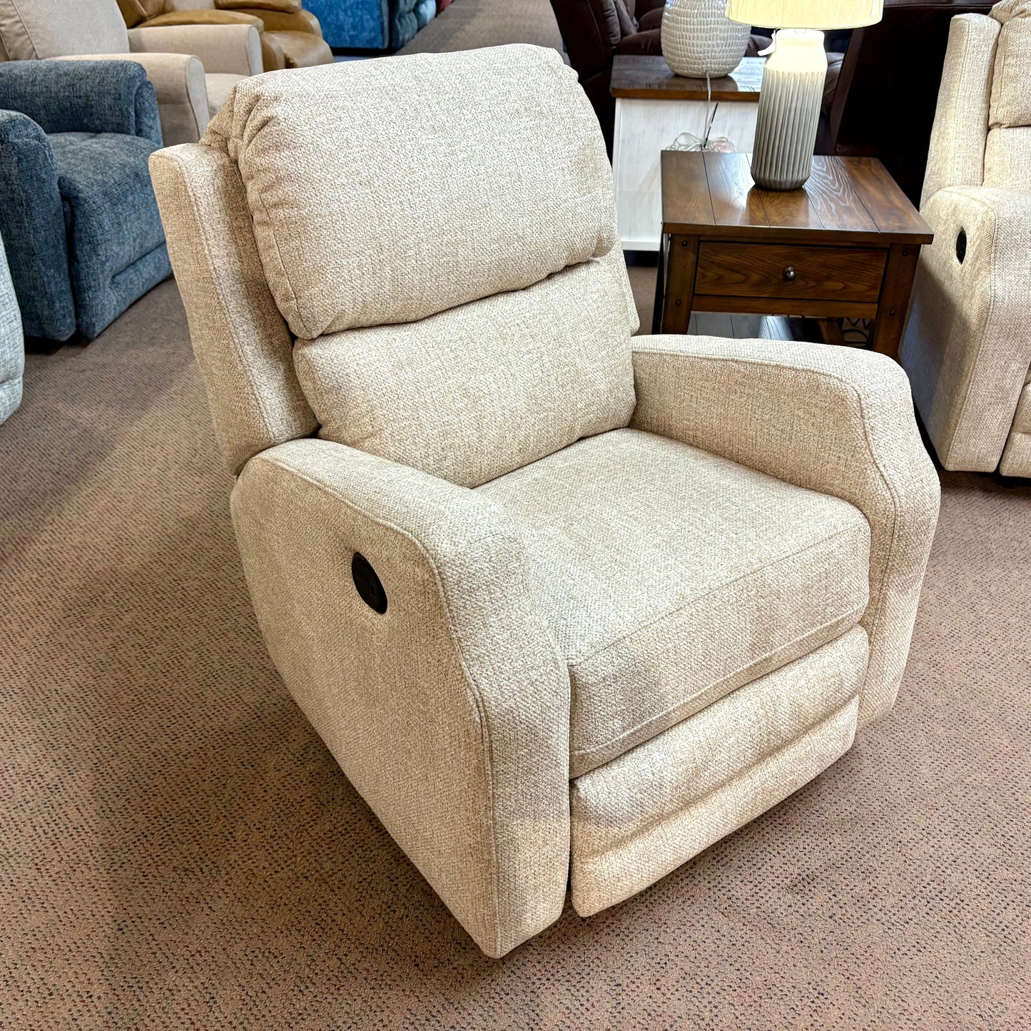 England McLovin Oatmeal Power Rocker Recliner