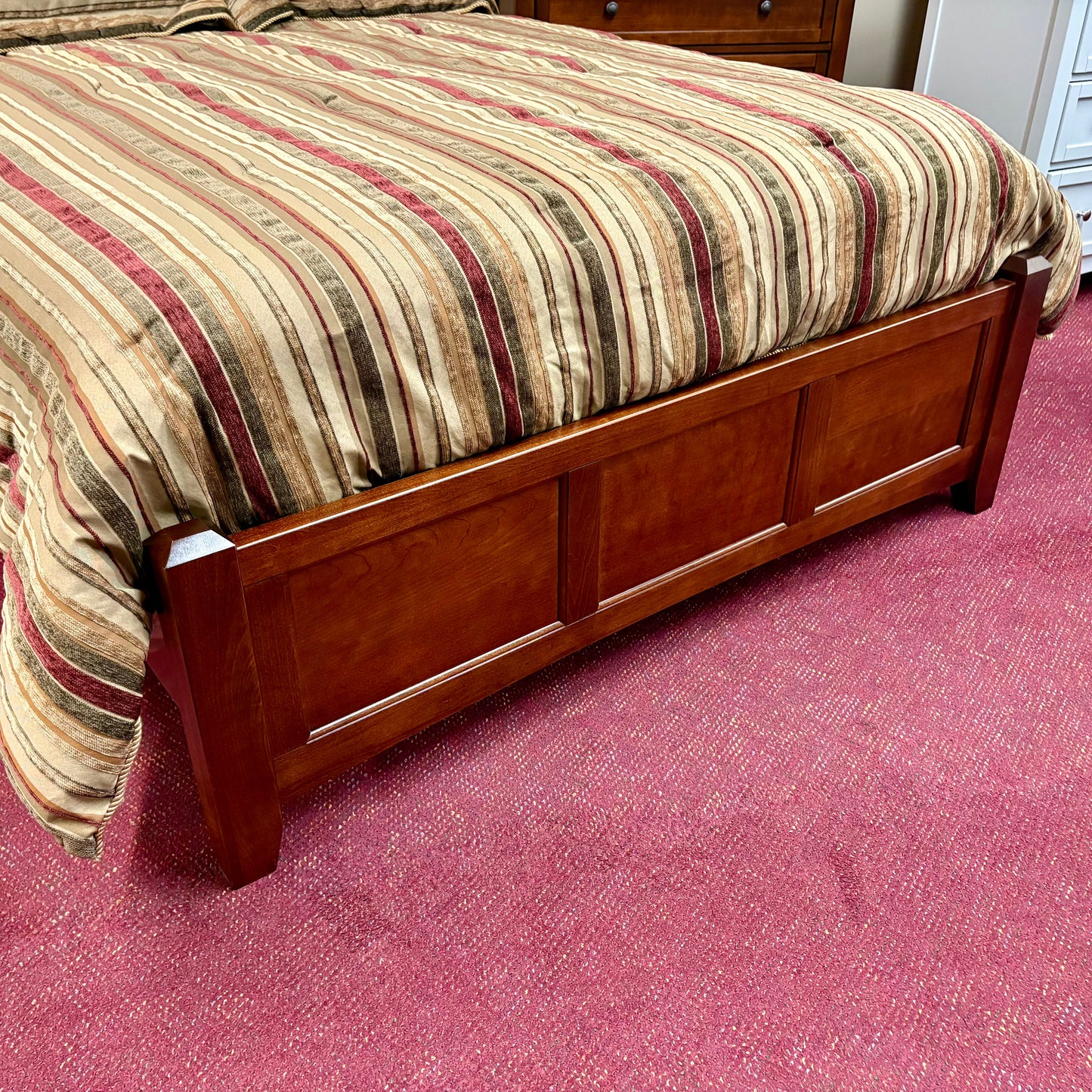 Moe Cherry Upholstered Bed