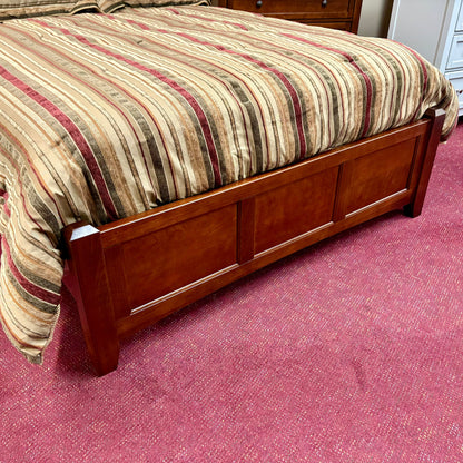 Moe Cherry Upholstered Bed
