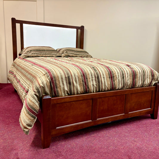 Moe Cherry Upholstered Bed