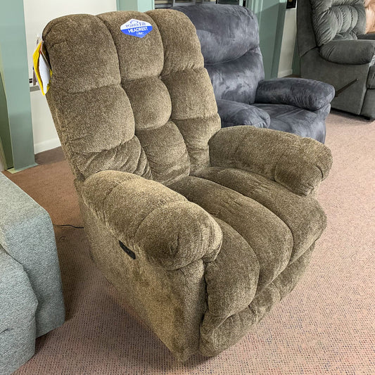 Brosmer Cocoa Power Recliner With Power Headrest
