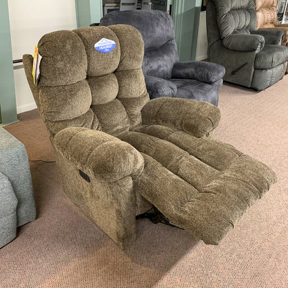 Brosmer Cocoa Power Recliner With Power Headrest