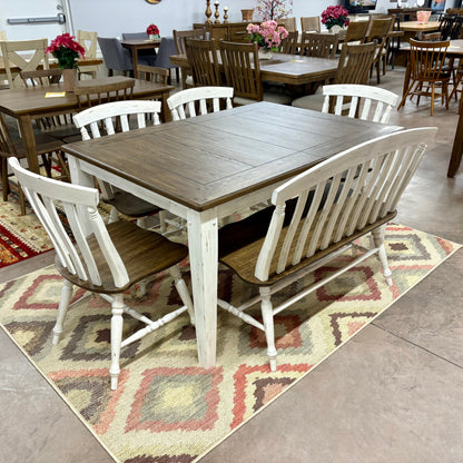 Al Fresco Rectangular Table, 4 Chairs & Bench