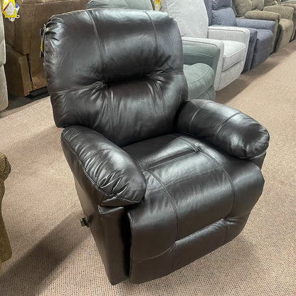 Leather Walnut Zaynah Rocker Recliner