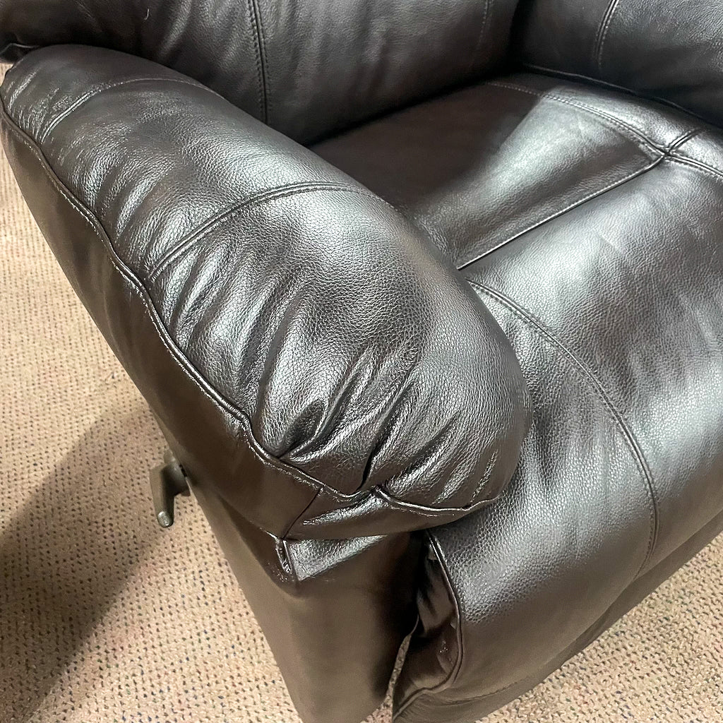 Leather Walnut Zaynah Power Wallsaver Recliner
