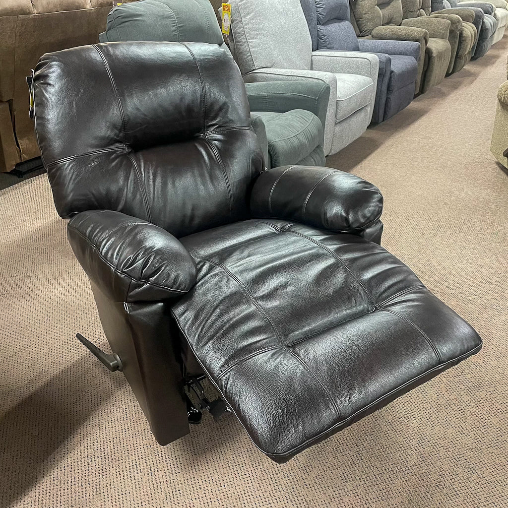 Leather Walnut Zaynah Rocker Recliner