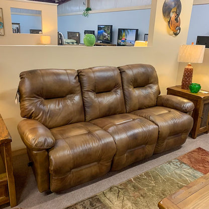 Leather Saddle Zaynah Power Reclining Sofa