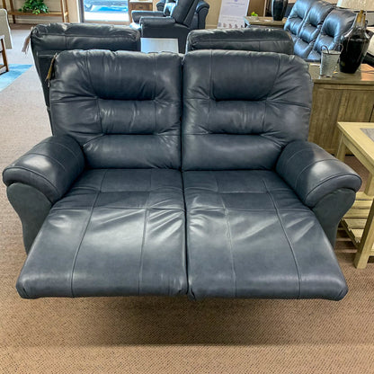 Steel Leather Unity Loveseat
