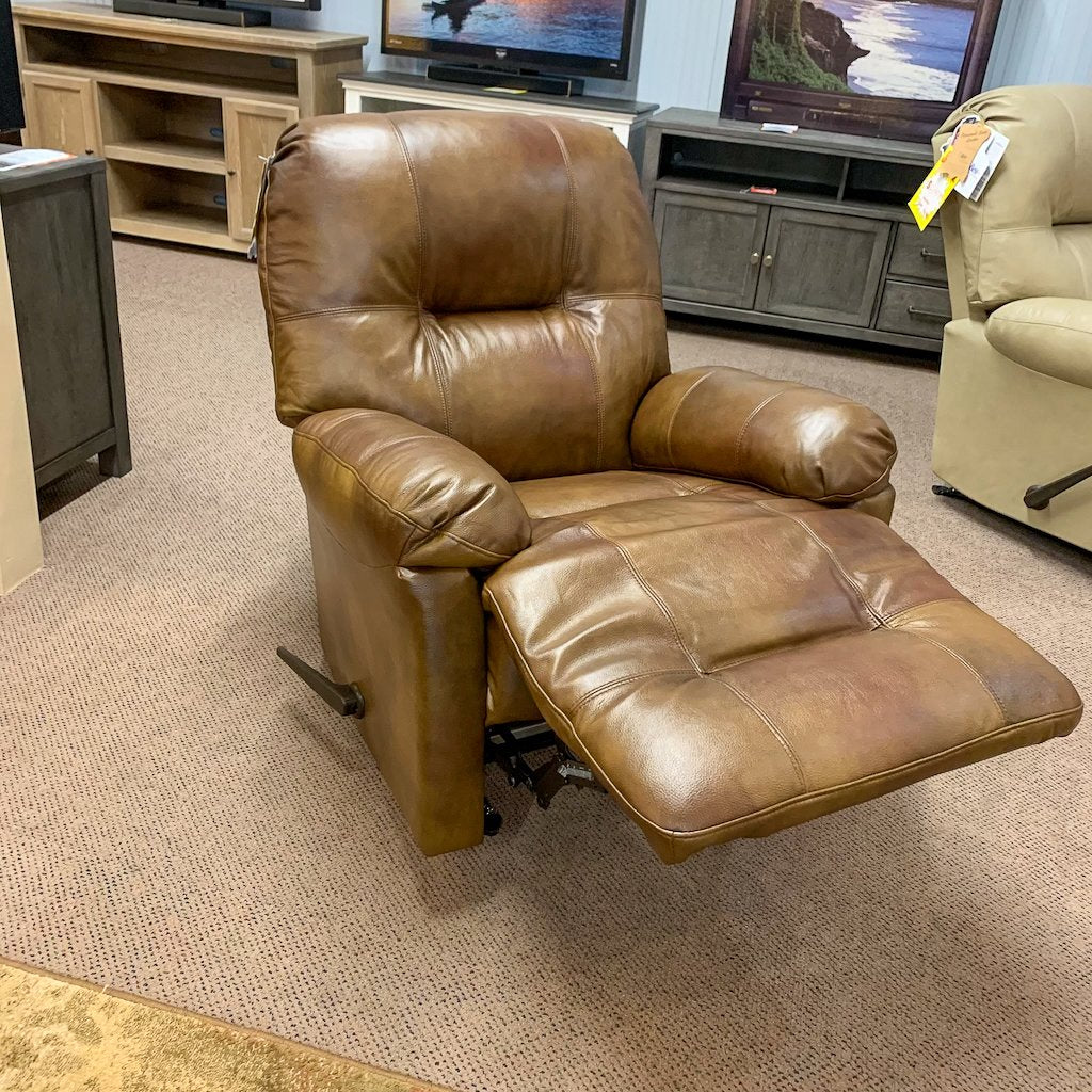 Leather Saddle Zaynah Power Wallsaver Recliner