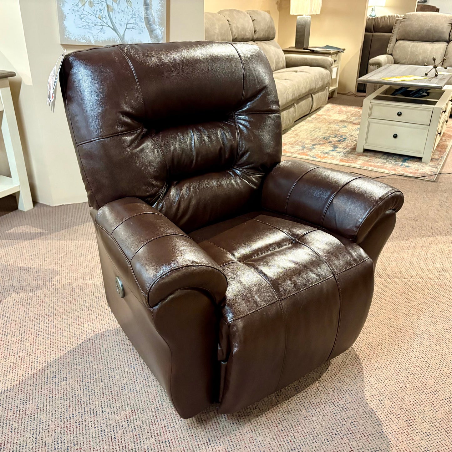 Birch Unity Leather Power Wallsaver Recliner