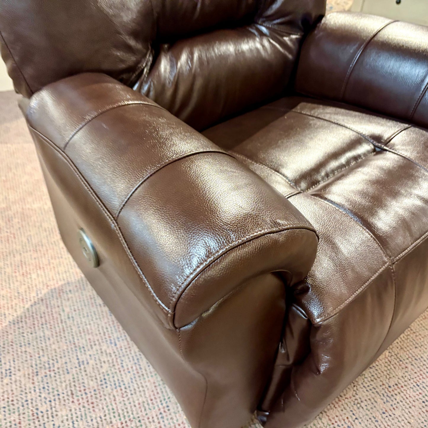 Birch Unity Leather Power Wallsaver Recliner