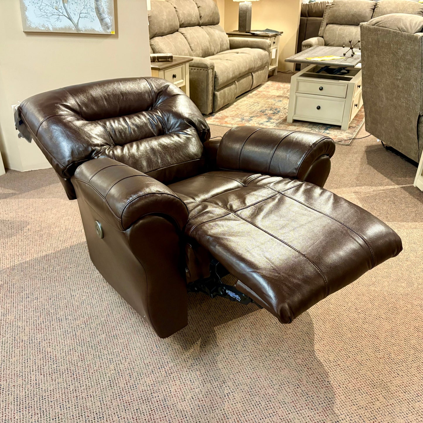 Birch Unity Leather Power Wallsaver Recliner