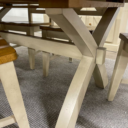 Quinton Pedestal Table & 6 Chairs