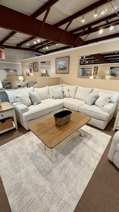 Anderson Living Large White Sectional