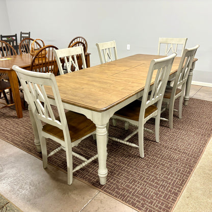 Corner Table & 6 Chairs