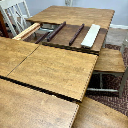 Corner Table & 6 Chairs