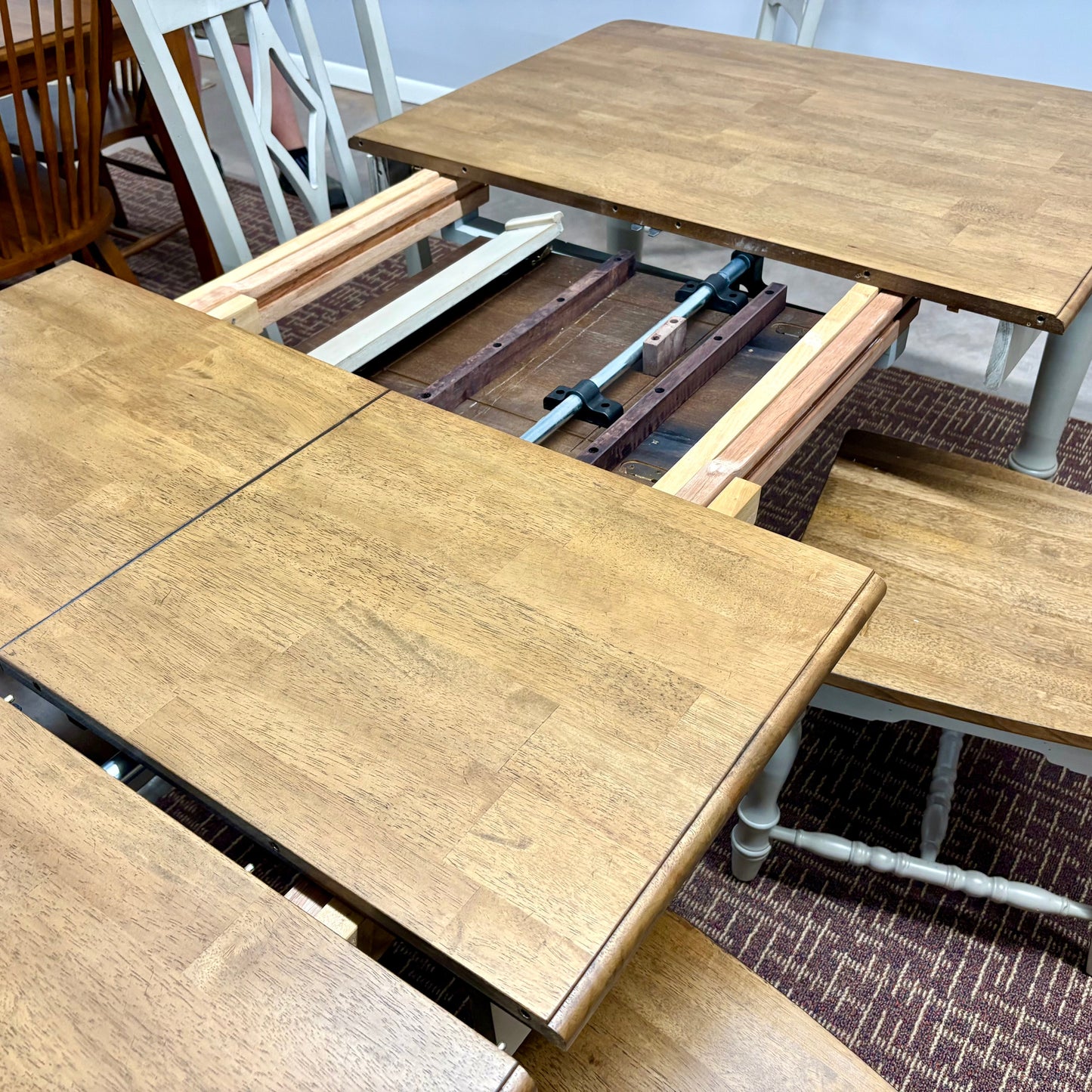 Corner Table & 6 Chairs