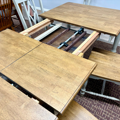 Corner Table & 6 Chairs