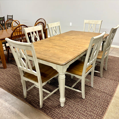 Corner Table & 6 Chairs