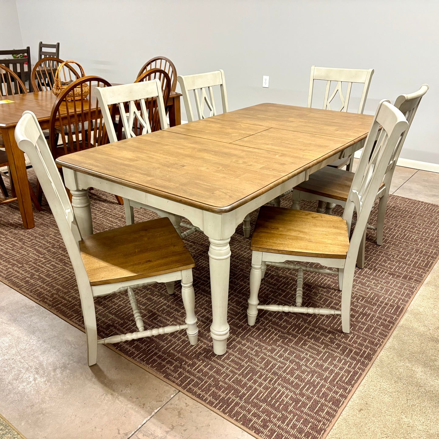 Corner Table & 6 Chairs