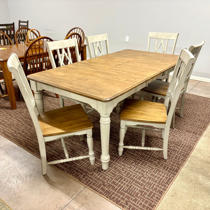 Corner Table & 6 Chairs