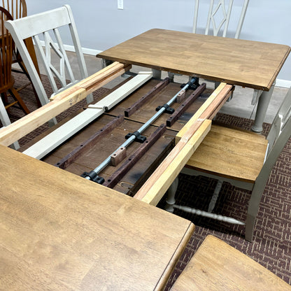 Corner Table & 6 Chairs